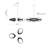 Lanai 3 - Light Dimmable LED Shaded / Spider Chandelier