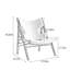Chaise de loisir simple en molleton crème.-1143159540-1143159537