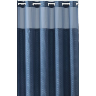 Basketweave Polyester Shower Curtain