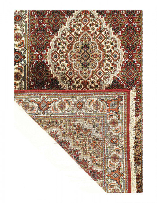 Handmade Silk and Wool Area Rug