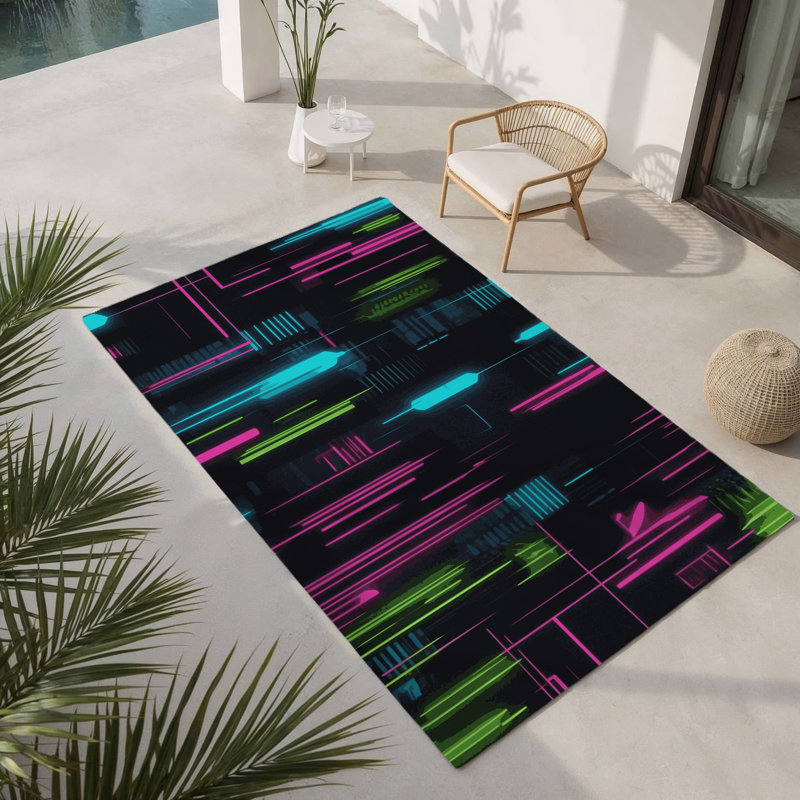 Tapis intérieur et extérieur Laser Burst, Rectangle 9 pi x 12 pi