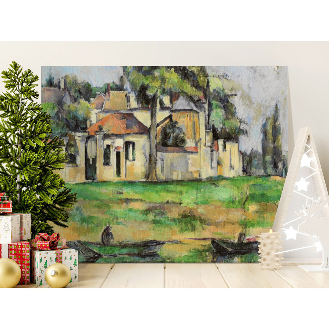 Classic Impressionist Village Canvas Art