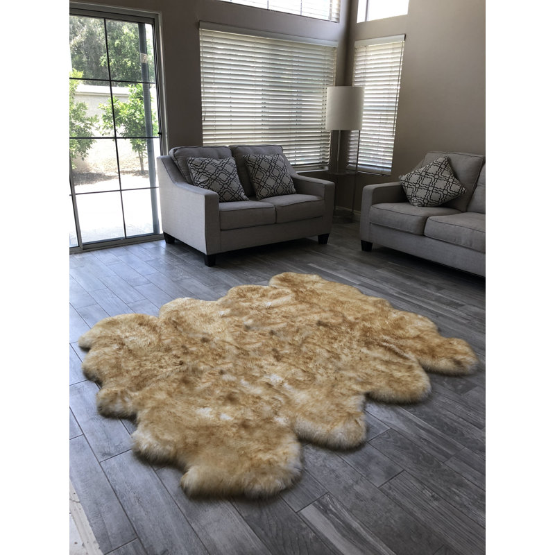 Tapis beige Wicklund, Nouveauté 6 pi x 8 pi