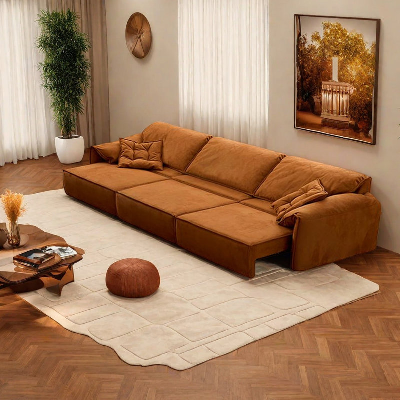 Multifunctional Intelligent Electric Sofa, 33.46" H x 122.44" W x 43.3" D, 3