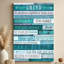 Rustic Wooden Plank Motivational Quote Collage Graphic Art Canvas