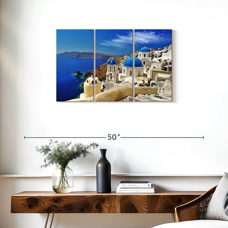 Kavia Santorini Cliffside Caldera, H 20 po x l 33 po