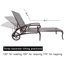 Chaise longue en aluminium coulé 1Pcs-203699018