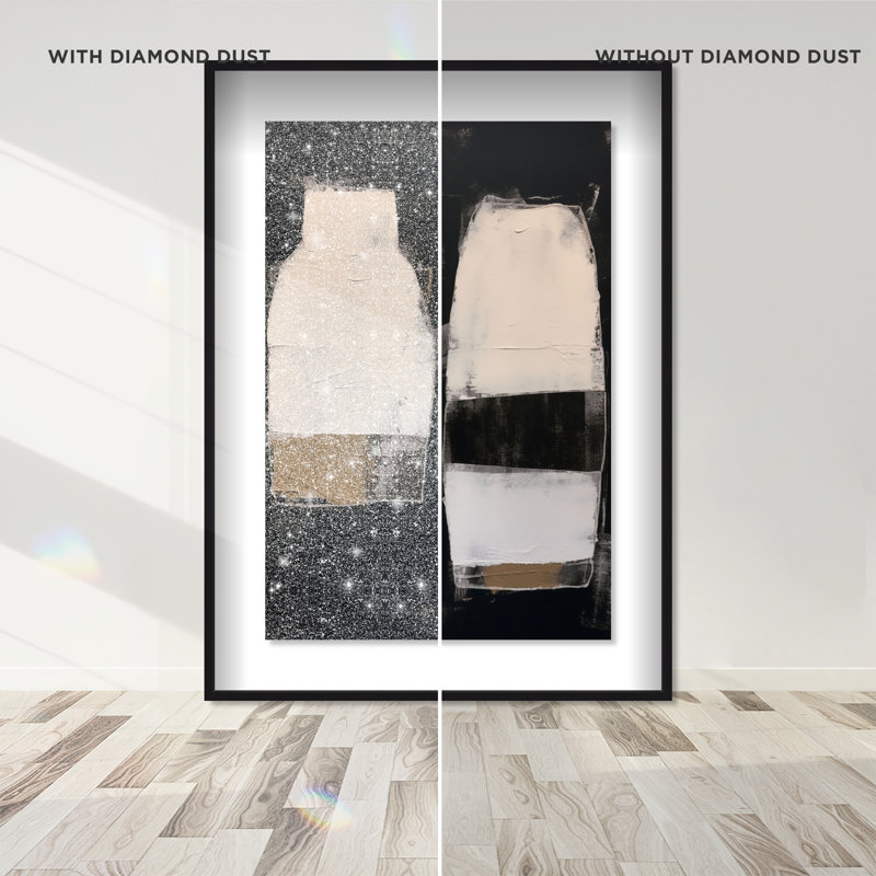 Silent Eruption Shadowbox Abstract Print by Oliver Gal, Black Frame, 10 x 15, 31.5"H x 21.5"W, Black Frame