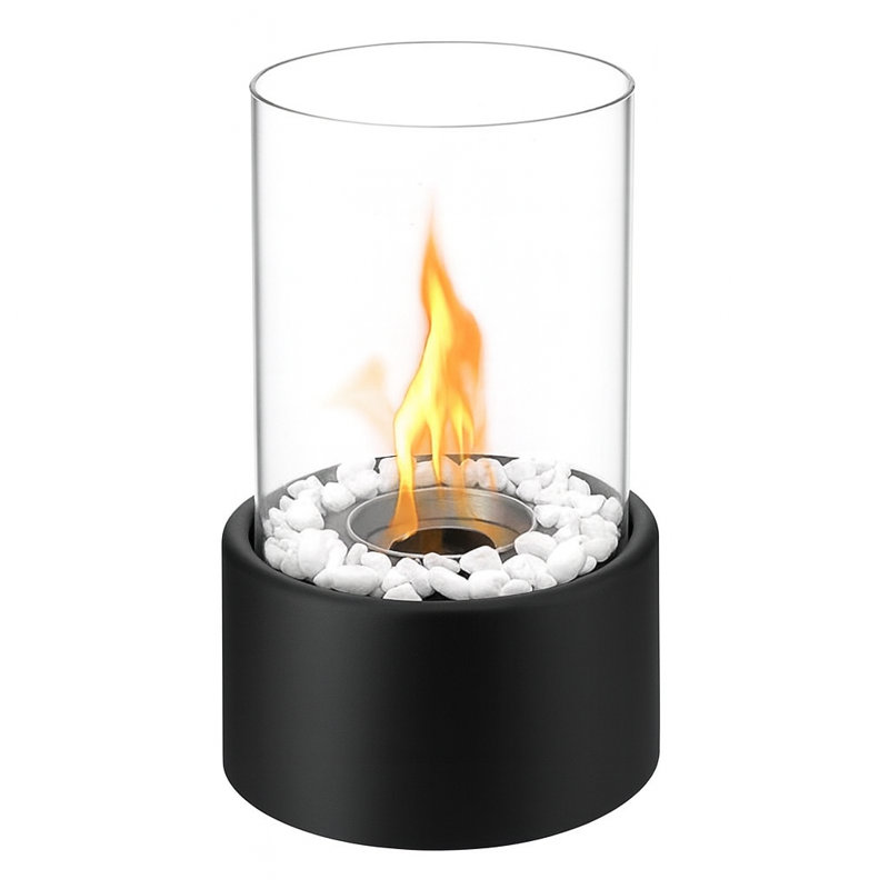 Bio-Ethanol Tabletop Fireplace with Flame Guard