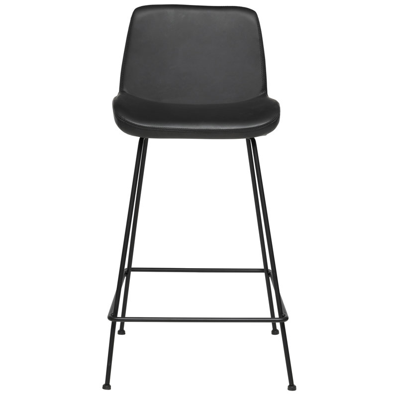 Tabouret de bar et de comptoir Jabreya, Noir, Noir, Tabouret de bar (siège d'une hauteur de 29 po)