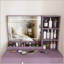 Ensemble de coiffeuse élégant avec tabouret rembourré et miroir lumineux à DEL réglable (3 modes de couleur)