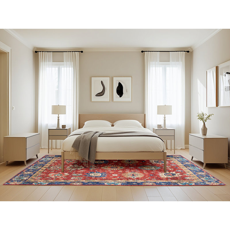 Oriental Indoor Rug, Rectangle 5' x 8'