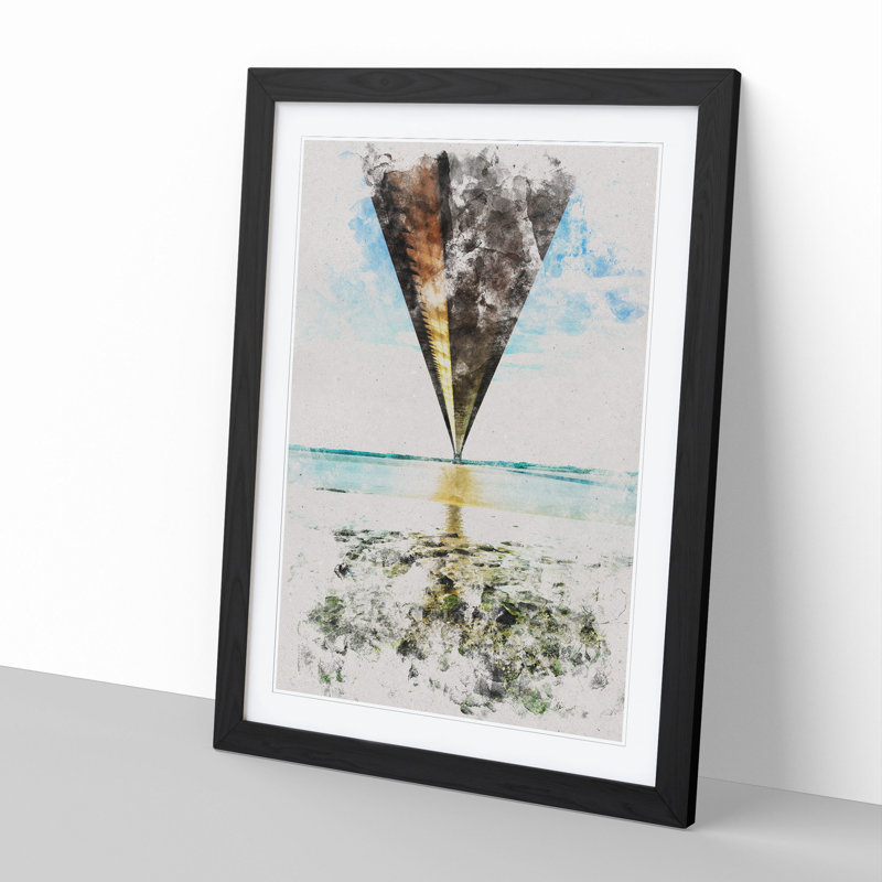 Humber Bridge - Picture Frame Painting, Black, 36cm H x 27cm W x 2cm D