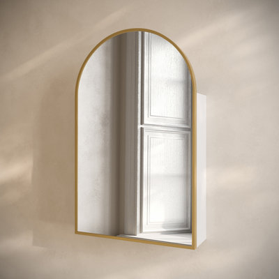 Porte 32 X 31 Arched Recessed/Wall Mount Medicine Cabinet With Mirror