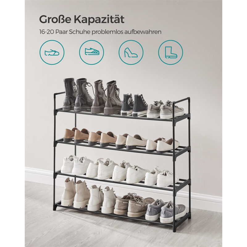 16 Pair Shoe Rack