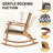 Outdoor Rocking Chair Set with Wicker Seat-2136580769