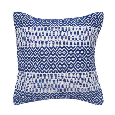 Pim Diamond Stripe Aqua Pillow