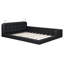 Grand lit plateforme tapissier avec 2 lampes de lecture-114195845