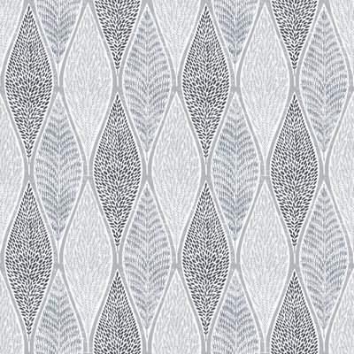 Tempo Geometric Leaf Wave 32.8' L x 21" W Wallpaper Roll