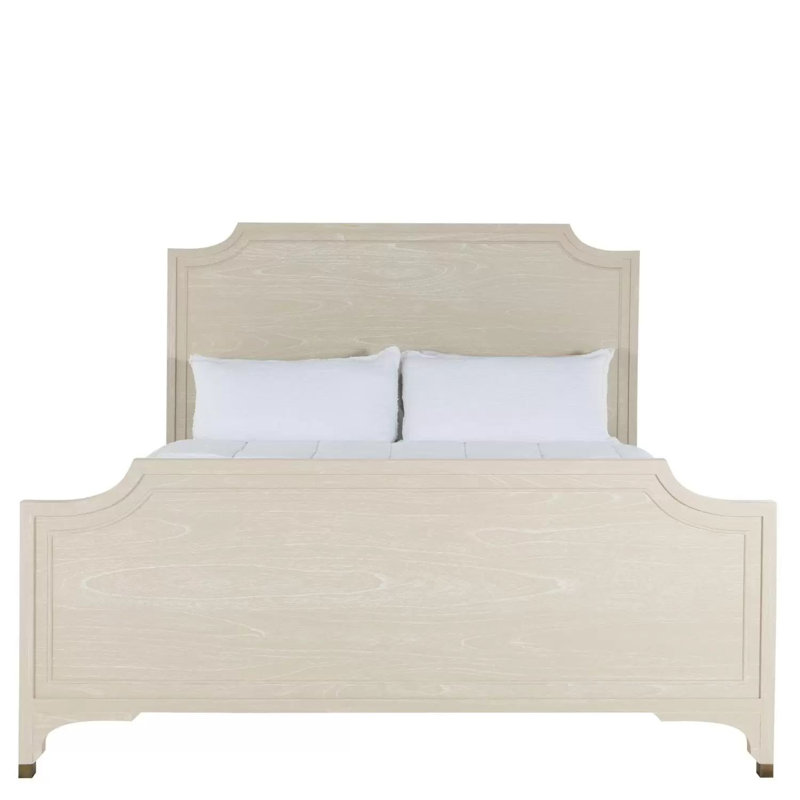 Alexandra Bed - Dark, Cerused White/Stained Gold, King