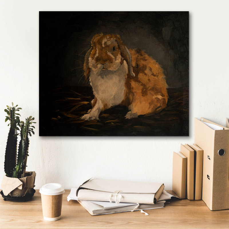Toile épique Graffiti «Resting Bunny Rabbit 8» par Marian Parsons, 24 po x 20 po