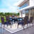 Salem 6 - Person Patio Dining Set with Rectangular Table , Cushions Included