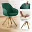 Velvet Swivel Accent Chair-1883373726
