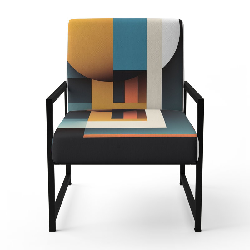Fauteuil d'appoint rembourré Briadale, Noir, noir, noir, noir