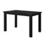 8032 Table noire et (4) chaises argentées