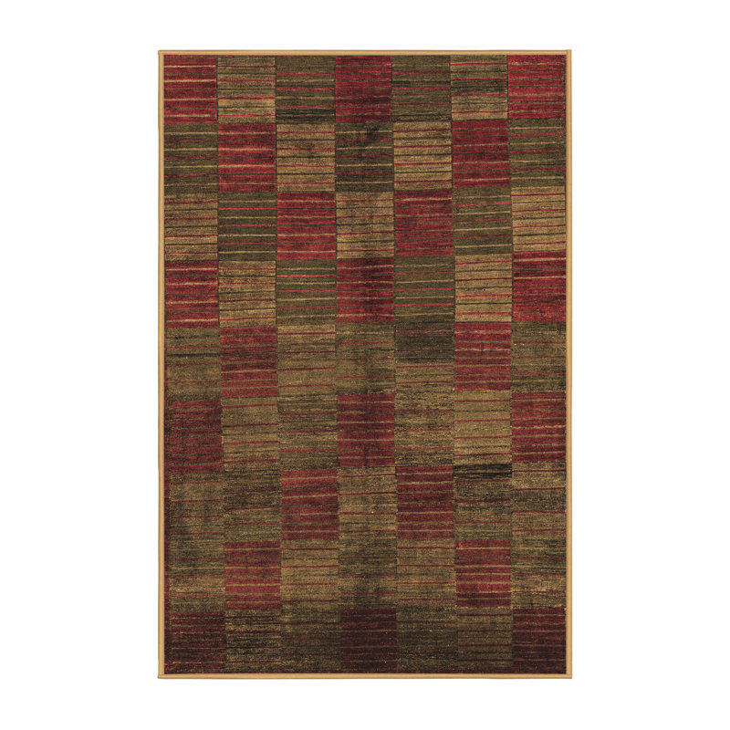 Trinden Checkered Indoor Rug, Rectangle 7' x 9'