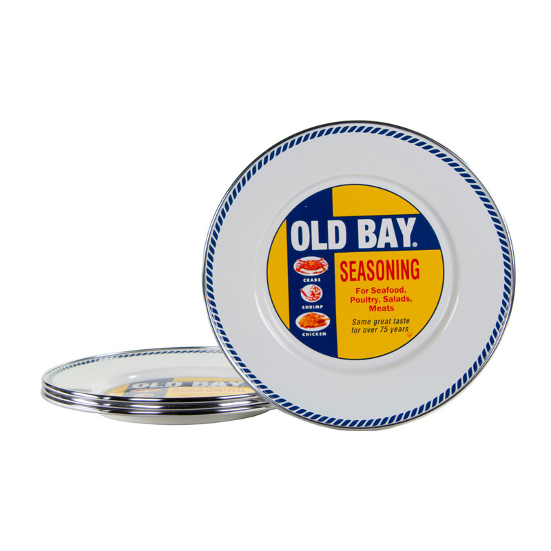 Set of 4 Old Bay Sandwich Plates