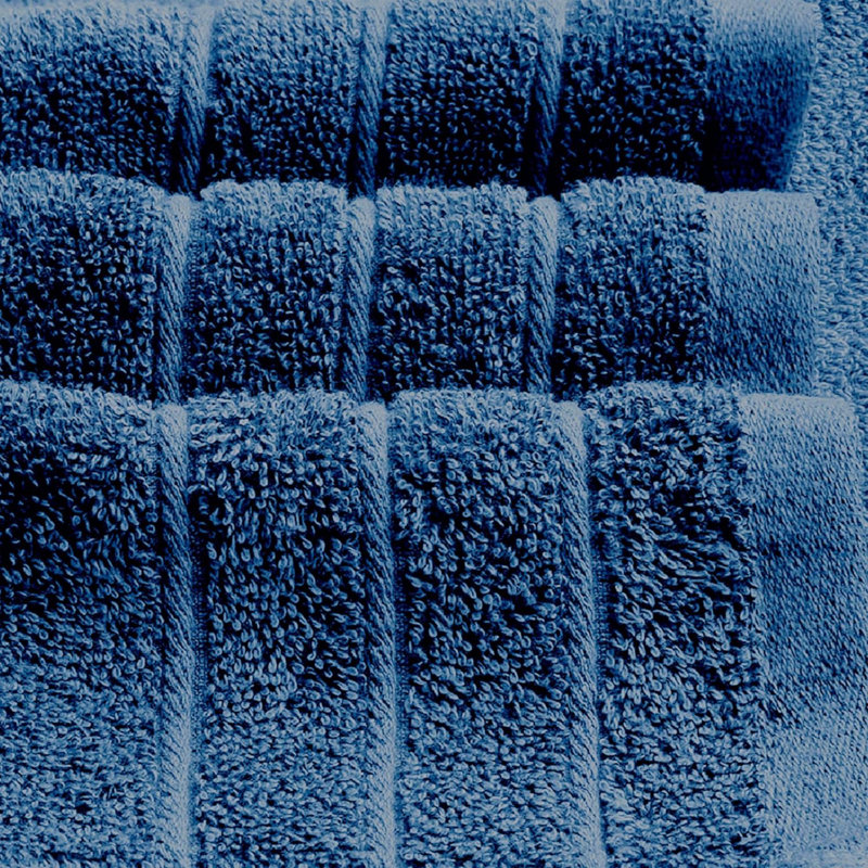 Pack Of 4  Bath Towels 100% Cotton,  & Lighter , Quicker To Dry, Super Soft And Absorbent, Perfect For Bathroom, Blue
