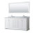 Avery 72'' Double Bathroom Vanity with Top with Mirror-98262356-97875698