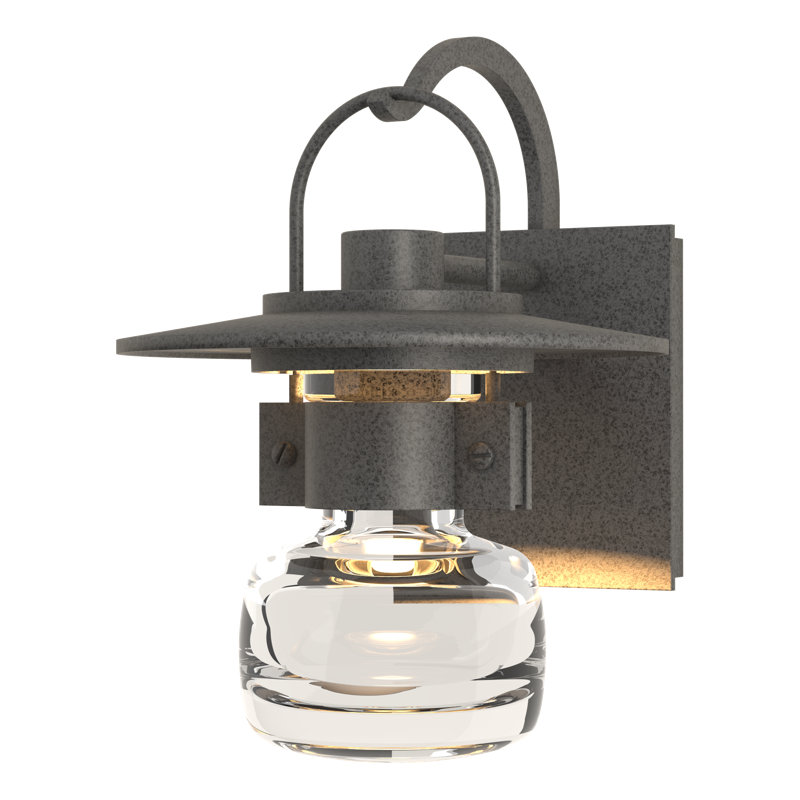 Mason Outdoor Wall Lantern, Natural Iron, 9.7" H x 7.2" W x 8" D