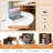 Front Reception Counter Desk Checkout Office Desk With Open Shelf & Lockable Drawer-1171221987