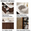 Ensemble de meuble-lavabo mural 24 po Echoe-750012914