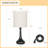 Bedside Table Lamps Line Fabric Lampshade Metal Lamp Base-1261140609-1261140613-1228552050