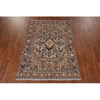 Tapis géométrique rétro 5 x 7