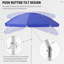 Parasol de plage 78 po Maciel-1232908607