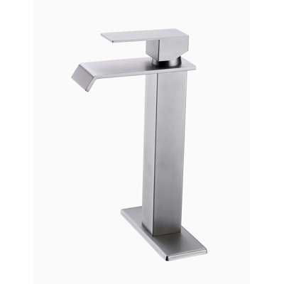 Robinet cascade à poignée simple pour meuble-lavabo