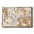 Toile avec cadre flottant or