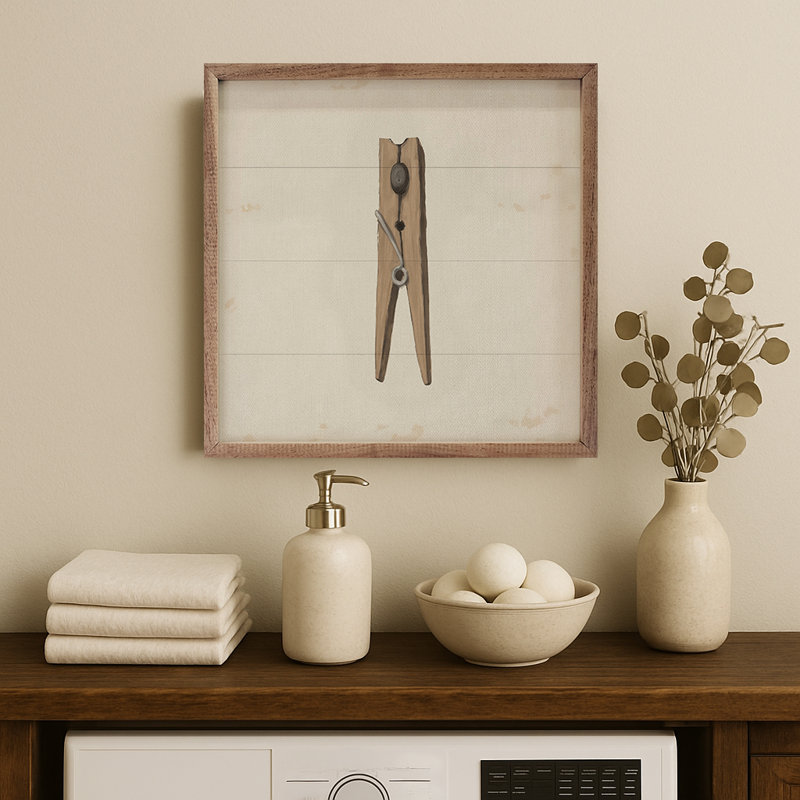 Clothespin, 4" H x 4" W