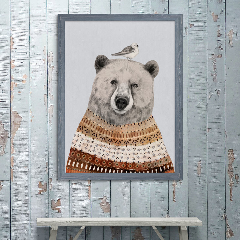 « fair ile bear ii » par paul cezanne-photo-cadre, reproduction d’art, H 44 po x l 32 po x P 1,25 po, Toile avec cadre gris
