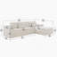 Canapé modulaire en L avec méridienne pour salon, chambre à coucher-897863880