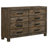 Gurmaan Gurmaan Platform Bedroom Set Rustic Golden Brown-1888897243-1926534100