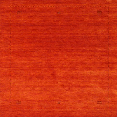 Tapis contemporain orange