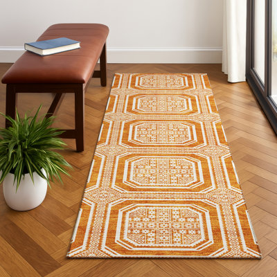 Premium Machine Washable Elize AMF1451 Geometric Rug