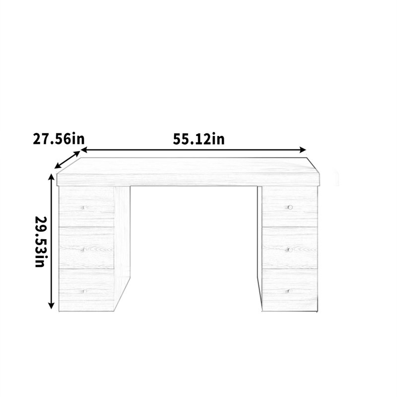 Howze, H 29,53 po x l 55,12 po x P 27,56 po