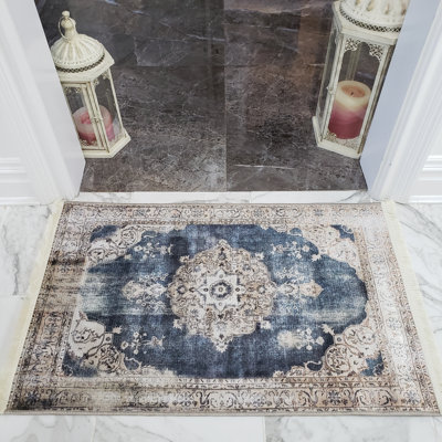 Covin Chenille Oriental Indoor Rug