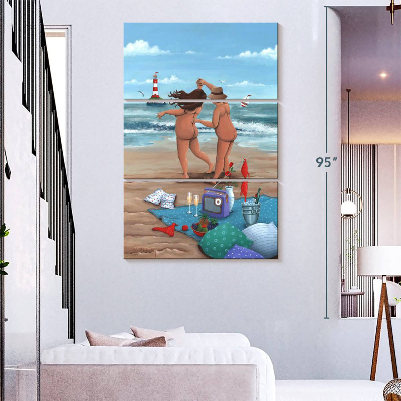 Hardie Beach Dance, H 74 po x l 48 po